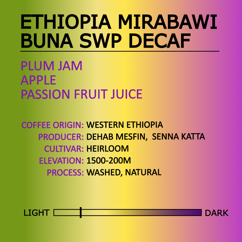 Ethiopia Mirabawi Buna SWP Decaf