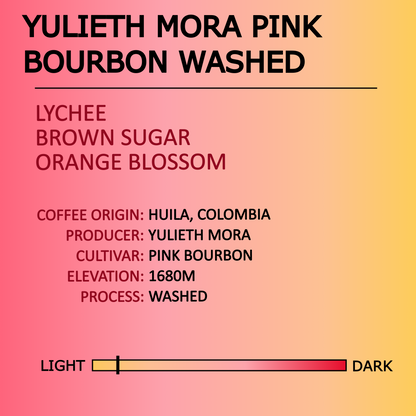 Yulieth Mora Pink Bourbon Washed